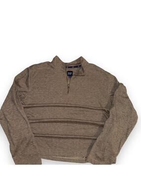 Men’s tan/brown GAP pullover quarter zip